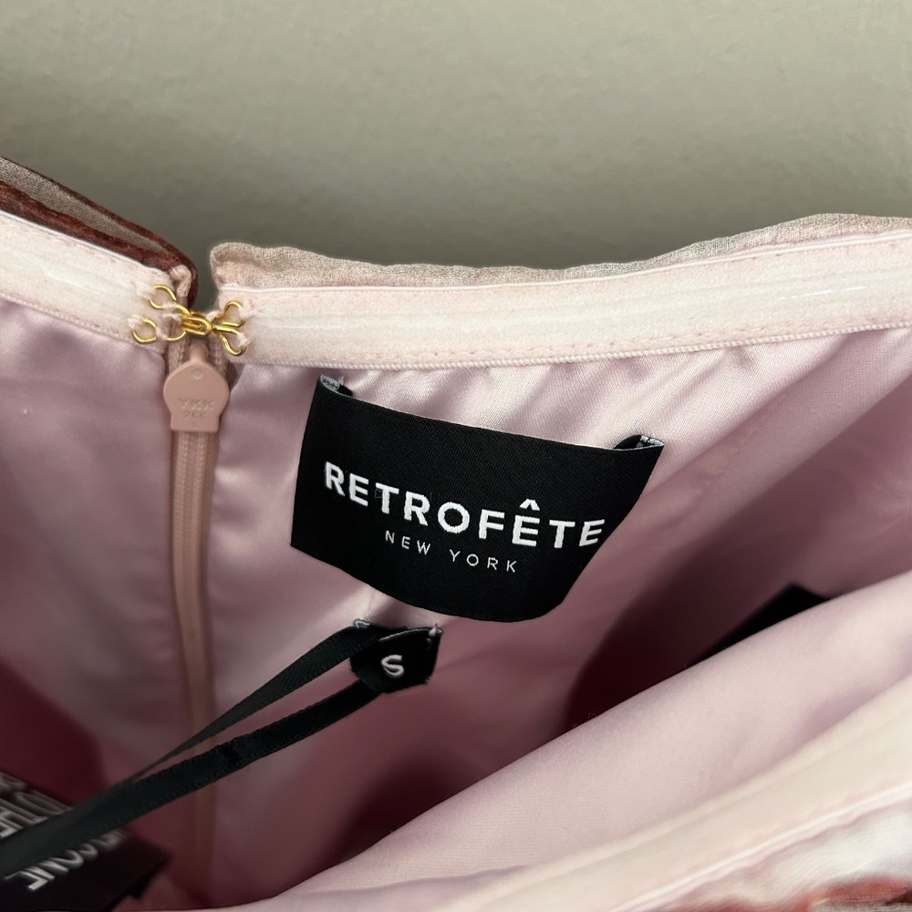 Retrofête Shaniece Dress in Earl Rose Zebra - Picture 15 of 16